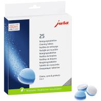 JURA Reinigungstabletten Jura 3-Phasen 25ST blau/weiß, auf BLISTERKARTE,