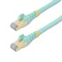 STARTECH 3M CAT6A PATCH CABLE - AQUA CAT 6A NETWORK CABLE - STP CABL (6ASPAT3MAQ)