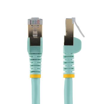 STARTECH 3M CAT6A PATCH CABLE - AQUA CAT 6A NETWORK CABLE - STP CABL (6ASPAT3MAQ)