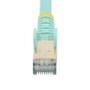 STARTECH 3M CAT6A PATCH CABLE - AQUA CAT 6A NETWORK CABLE - STP CABL (6ASPAT3MAQ)