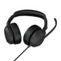 JABRA a Evolve2 50 MS Stereo - Headset - on-ear - Bluetooth - wired - active noise cancelling - USB-C - black - Zoom Certified,   Certified for Microsoft Teams, Cisco Webex Certified,   Alcatel-Lucent Certified (25089-999-899)