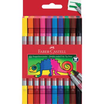 FABER-CASTELL Tusj FABER CASTELL dobbel spiss (10) (151110)