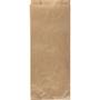 _ Brødpose, 33x7x14cm, brun, papir, med sidefals, lille