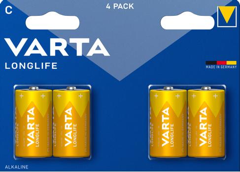 VARTA Longlife C 4 Pack (4114101414)