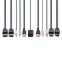 STARTECH 2-Port Dual-Monitor DisplayPort Cable KVM Switch 4K 60Hz Compact KVM with 5ft/1.5m Integrated Host Cables Bus Powered (C2-DD46-UA2-CBL-KVM)