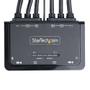 STARTECH 2-Port Dual-Monitor HDMI Cable KVM Switch 4K 60Hz Compact KVM with 5ft/1.5m Integrated Host Cables Bus Powered (C2-DH46-UA2-CBL-KVM)