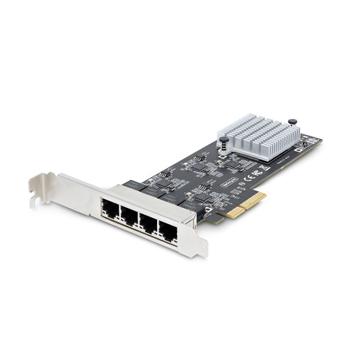 STARTECH 4-Port 2.5G NBASE-T PCIe Network Card Computer Network Card Interface Intel I225-V MultiGigabit NIC Quad Desktop Ethern (PR42GI-NETWORK-CARD)