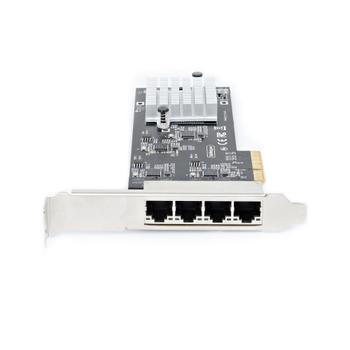 STARTECH 4-Port 2.5G NBASE-T PCIe Network Card Computer Network Card Interface Intel I225-V MultiGigabit NIC Quad Desktop Ethern (PR42GI-NETWORK-CARD)