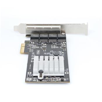 STARTECH 4-Port 2.5G NBASE-T PCIe Network Card Computer Network Card Interface Intel I225-V MultiGigabit NIC Quad Desktop Ethern (PR42GI-NETWORK-CARD)