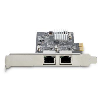 STARTECH 2-Port 2.5G NBASE-T PCIe Network Card Computer Network Card Interface Intel I225-V MultiGigabit NIC Dual Desktop Ethern (PR22GI-NETWORK-CARD)