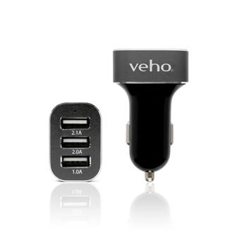 VEHO UK Triple USB 5V 5.1a Car charger (VAA-010)