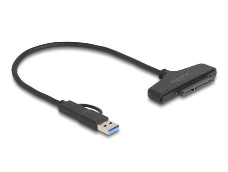 DELOCK USB to SATA 6 Gb/s Converter with USB Type-C™ or USB Type-A (61042)