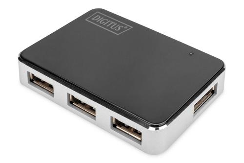 DIGITUS USB Hub USB 2.0 4-Port aktiv (DA-70220)
