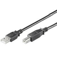 Goobay USB 2.0 kabel, Type A han / Type B han - sort - 0,25 m. (95129)