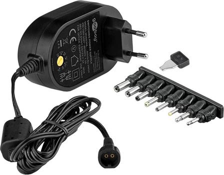 Goobay 5 V - 15 V Universal Power Supply, 1.8 m - incl. 8 DC adapter - max. 36 W and 3 A (59034)
