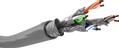 GOOBAY CAT 6A Network Cable, S/FTP (PiMF), grey<br>Copper conductor (CU), AWG 26/7 (stranded), halogen-...