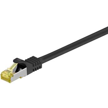 Goobay S/FTP CU Cable Cat7. RJ45 Plug. Black. 3.0m Factory Sealed (91617)