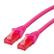 ROLINE CA6 UTP CU LSZH Ethernet Cable Pink 0.3m