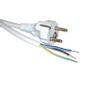 ROLINE Power Cable Open End. CEE7/7. White. 5.0m