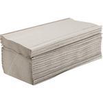 Håndklædeark,  1-lags, V-fold, 23x25cm, 11,5 cm, natur, 100% genbrugspapir
