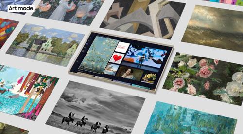 SAMSUNG QE32LS03CBU - 32" Diagonal klass The Frame LS03C Series LED-bakgrundsbelyst LCD-TV - QLED - Smart TV - Tizen OS - 1080p 1920 x 1080 - HDR - Qu (QE32LS03CBUXXH)