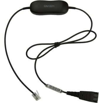 JABRA Smart Cord QD to RJ9 straight 0 8 meters with 8-position switch configurator for STD Variants Headset (88007-99)