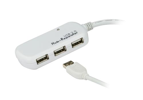 ATEN USB2 Aktiv skjøtekabel - 12 m HUB Extender / Aktiv skjøtekabel HUB (UE2120H)