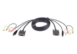 ATEN 2L-7D05U - video- / USB / audio-kabel - 5 m