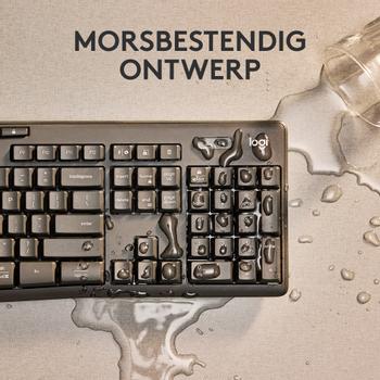 LOGITECH Business Toetsenbord en muis Draadloos QWERTY met bluetooth Grafiet MK370 (920-012077)