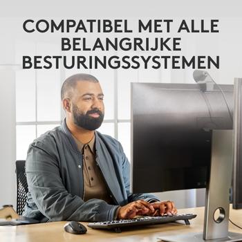 LOGITECH Business Toetsenbord en muis Draadloos QWERTY met bluetooth Grafiet MK370 (920-012077)