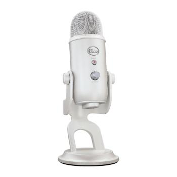 LOGITECH Blue Yeti Mikrofon Off White USB, stativ, digital utgang, stereo lyd, toveis, retningsuavhengig/ retningsstyrt (988-000533)