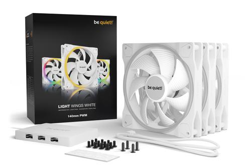 BE QUIET! LIGHT WINGS WHITE 140mm PWM Triple-pack (BL102)
