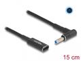 DELOCK Laptop Charging Cable USB Type-C  to HP 4.5 x 3.0mm 15 cm