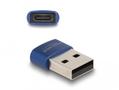 DELOCK USB 2.0 Adapter USB Type-A male to USB Type-C™ female blue