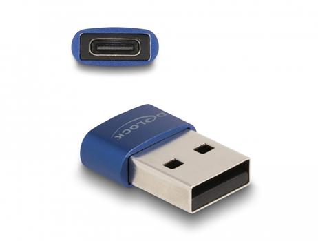 DELOCK USB 2.0 Adapter USB Type-A male to USB Type-C™ female blue (60051)