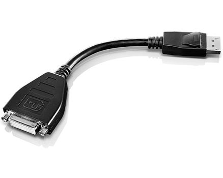 LENOVO o - DVI cable - single link - DisplayPort (M) to DVI-D (F) - 20 cm - grey (45J7915)