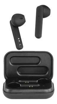 STREETZ True Wireless Stereo semi-in-ear,  matte black (TWS-104)