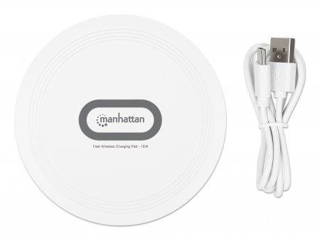 MANHATTAN MH 15W Wireless Charger with LED light (406024)