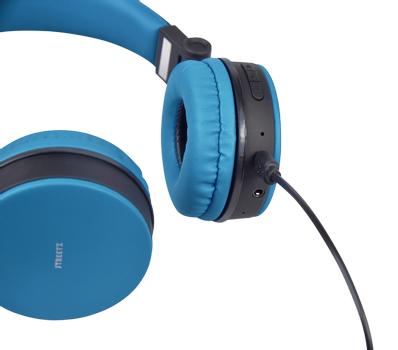 STREETZ foldable Bluetooth-headset,  microphone,  Bluetooth 4.1, blue (HL-BT401)