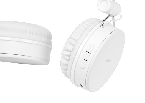 STREETZ foldable Bluetooth-headset,  microphone,  Bluetooth 4.1, white (HL-BT403)