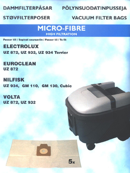 HANESTRÖM Dammsugarpåsar Hanestrom Elux.Volta.Nilfisk  872    5ST (40080)