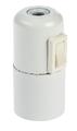 Nordic Quality Lampsockel E27 med brytare, Vit