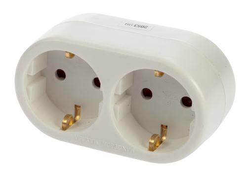 Nordic Quality Förgreningsuttag 2-vägs med jord (ODL-EBX-8A)