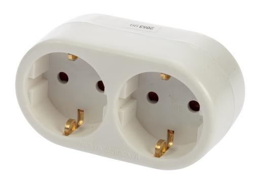 Nordic Quality Förgreningsuttag 2-vägs med jord (ODL-EBX-8A)