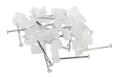 Nordic Quality Kabelklipps platt 2x4mm, Neutral, 25 st.