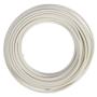 Nordic Quality Oval mains cable H03VVH2-F (2x0.75mm²) 10m, White