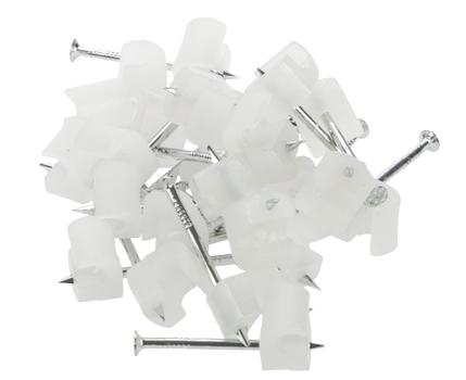 Nordic Quality Kabelklipps rund 3-5mm, Neutral, 25 st. (222795)