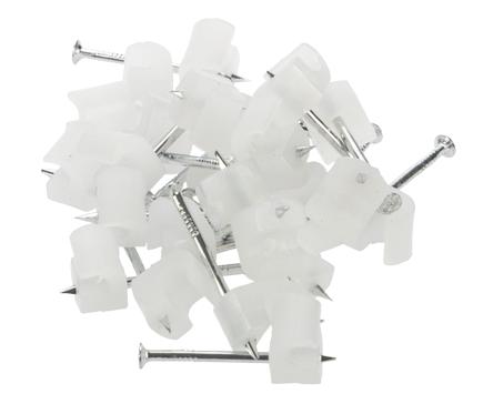 Nordic Quality Kabelklipps rund 3-5mm, Neutral, 25 st. (222795)