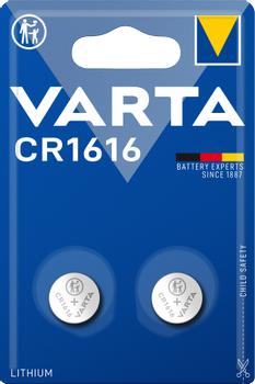 VARTA CR1616 Lithium Coin 2 Pack (6616101402)