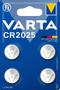 VARTA CR2025 Lithium Coin 4 Pack